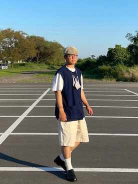 「チャイナシャツ」｜「アイテム（その他アウター）」を使った、yuuさん（メンズ・171cm）の秋コーディネート