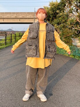 「SUGGESTION（サジェッション）のアイテム」を使った、.nenさん（レディース・148cm）の秋コーディネート