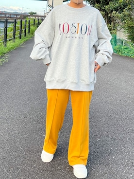 「SUGGESTION（サジェッション）のアイテム」を使った、.nenさん（レディース・148cm）の秋コーディネート