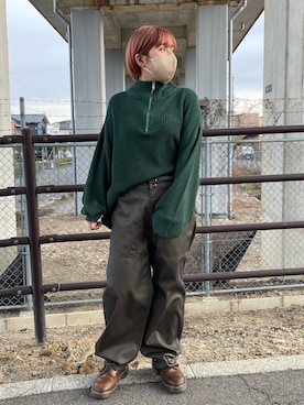 「Jungle Storm（ジャングルストーム）のアイテム（パンツ）」を使った、.nenさん（レディース・148cm）の冬コーディネート