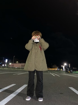 「kutir（クティール）のアイテム（その他アウター）」を使った、ポン酢さん（メンズ・176cm）の冬コーディネート