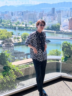 「アイテム（トップス）」を使った、SHUHEIさん（メンズ・168cm）の夏コーディネート