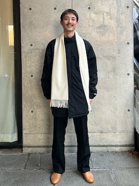 「アイテム（モッズコート）」を使った、mahiroさん（メンズ・174cm・20代）の冬コーディネート