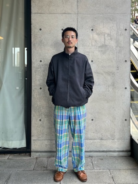 「アイテム（ブルゾン）」を使った、mahiroさん（メンズ・174cm）の秋コーディネート