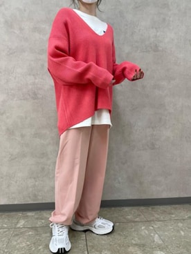 「23.65（イーシプサムチョンユクオ）のアイテム」を使った、アンダープラウ AEON釧路店さん（レディース・158cm）の冬コーディネート