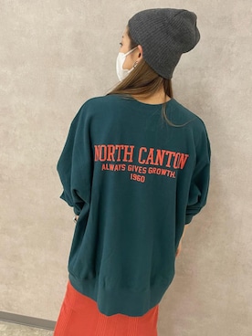 「Ungrid（アングリッド）のアイテム（帽子）」を使った、アンダープラウ AEON釧路店さん（レディース・158cm）の秋コーディネート