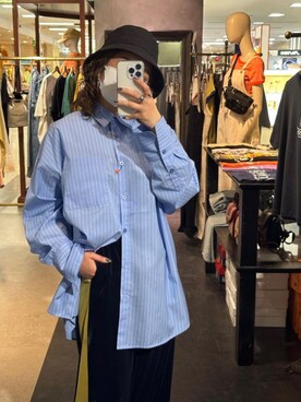 「SLY（スライ）のアイテム（帽子）」を使った、アンダープラウ AEON釧路店さん（レディース・151cm）の春コーディネート