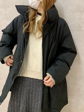 「CLOCHE（クロシェ）のアイテム」を使った、アンダープラウ AEON釧路店さん（レディース・158cm）の冬コーディネート