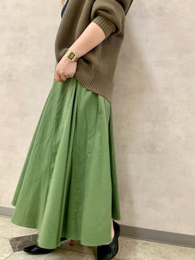 「CLOCHE（クロシェ）のアイテム」を使った、アンダープラウ AEON釧路店さん（レディース・158cm）の秋コーディネート