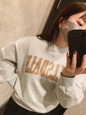 「Ungrid（アングリッド）のアイテム（スウェット）」を使った、アンダープラウ AEON釧路店さん（レディース・150cm）の冬コーディネート