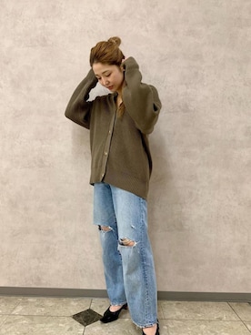 「CLOCHE（クロシェ）のアイテム」を使った、アンダープラウ AEON釧路店さん（レディース・158cm）の秋コーディネート