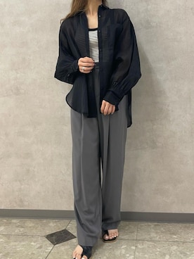 「CREDONA（クレドナ）のアイテム」を使った、アンダープラウ AEON釧路店さん（レディース・158cm）の夏コーディネート