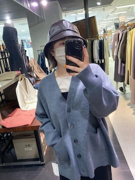 「SLY（スライ）のアイテム（帽子）」を使った、アンダープラウ AEON釧路店さん（レディース・150cm）の秋コーディネート