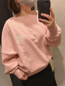 「Ungrid（アングリッド）のアイテム（スウェット）」を使った、アンダープラウ AEON釧路店さん（レディース・150cm）の春コーディネート