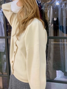 「MOUSSY（マウジー）のアイテム（カーディガン/ボレロ）」を使った、アンダープラウ AEON釧路店さん（レディース・158cm）の冬コーディネート
