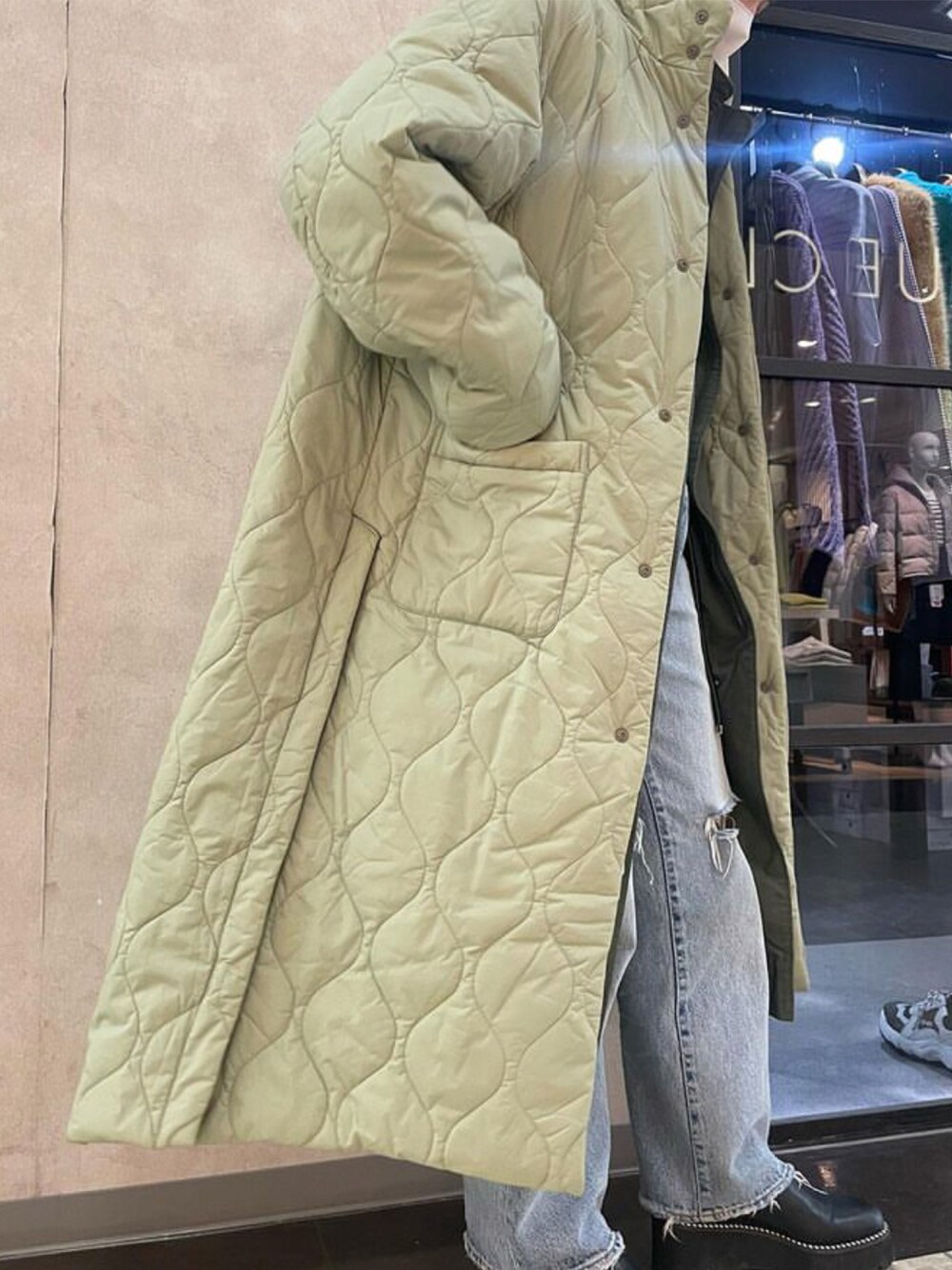 MOUSSY REVERSIBLE PUFFER LONGコート MOUSSY（マウジー）の「REVERSIBLE PUFFER ロング コート