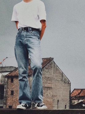 「UNIQUE（ユニーク）のアイテム」を使った、Shingさん（メンズ・169cm）の夏コーディネート