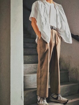 「UNIQUE（ユニーク）のアイテム」を使った、Shingさん（メンズ・169cm）の夏コーディネート