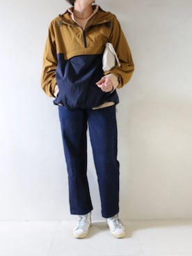 「アイテム（ナイロンジャケット）」を使った、kotetuさん（レディース・162cm）の秋コーディネート