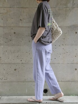 「IENA（イエナ）のアイテム（スラックス）」を使った、kotetuさん（レディース・162cm）の春コーディネート