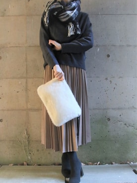 「Every very nice claup（エブリィベリーナイスクラップ）のアイテム」を使った、kotetuさん（レディース・162cm）の冬コーディネート