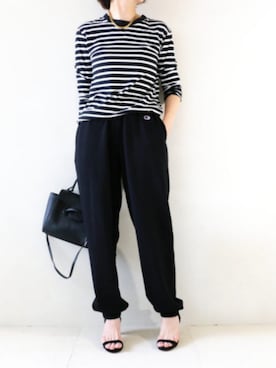 「アイテム（スウェットパンツ）」を使った、kotetuさん（レディース・162cm）の秋コーディネート