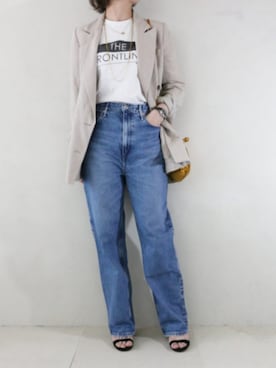 「upperhights（アッパーハイツ）のアイテム（パンツ）」を使った、kotetuさん（レディース・162cm）の春コーディネート