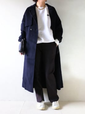 「アイテム（トレンチコート）」を使った、kotetuさん（レディース・162cm）の秋コーディネート