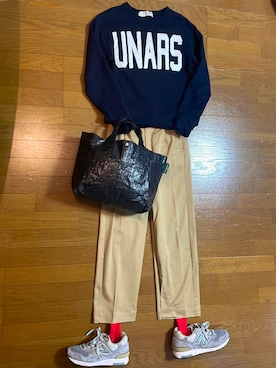 「UNITED ARROWS（ユナイテッドアローズ）のアイテム（スウェット）」を使った、marumikaさん（レディース・152cm）の冬コーディネート