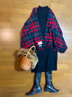 Traditional Weatherwear トラディショナルウェザーウェア のストール ショールを使った人気ファッションコーディネート Wear