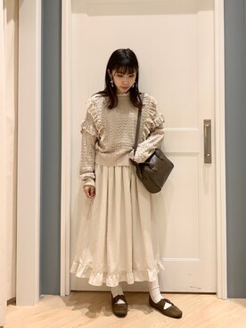 さ や か  ☺︎さん（レディース・160cm）の春コーディネート