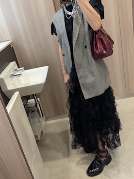 「アイテム（ワンピース）」を使った、しーばいあろえさん（レディース・157cm）の秋コーディネート