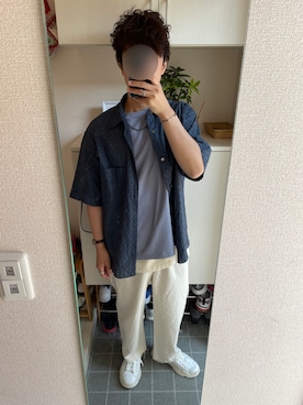 「shiki tokyo（シキトウキョウ）のアイテム（スニーカー）」を使った、tomoさん（メンズ・173cm）の春コーディネート