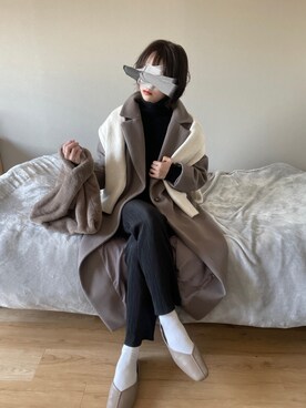 くつまるさん（レディース・161cm）の冬コーディネート