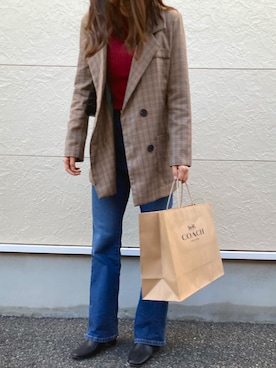 kannaさん（レディース・159cm）の冬コーディネート