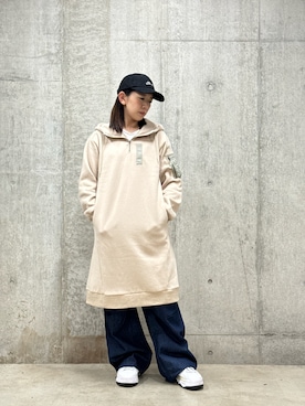 「AVIREX（アヴィレックス）のアイテム（ワンピース/ドレス）」を使った、Mizukiさん（レディース・158cm）の秋コーディネート