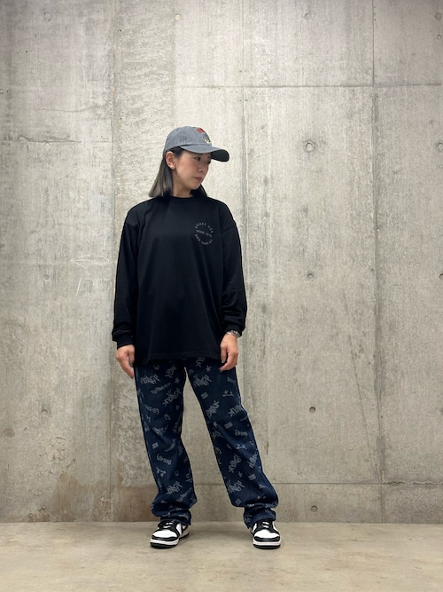 セール】TAGGING JACQUARD DENIM PANTS / タギング ジャガード