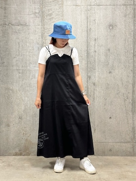 「AVIREX（アヴィレックス）のアイテム（ワンピース/ドレス）」を使った、Mizukiさん（レディース・158cm）の夏コーディネート
