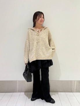 「アイテム（ローファー）」を使った、kazuponさん（レディース・153cm・30代）の秋コーディネート