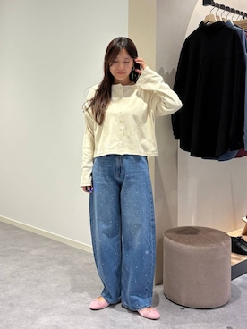 「LOWRYS FARM（ローリーズファーム）のバレエシューズ 1049086（バレエシューズ、ピンク系）」を使った、kazuponさん（レディース・153cm）の秋コーディネート