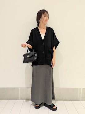「LOWRYS FARM（ローリーズファーム）のカンドウフィットニットサンダル 283661（サンダル）」を使った、kazuponさん（レディース・153cm・30代）の夏コーディネート