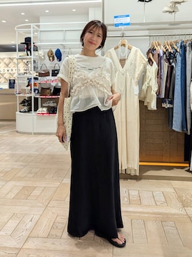 「アイテム（キャミソール）」を使った、kazuponさん（レディース・153cm・30代）の夏コーディネート