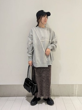 「アイテム（スウェット）」を使った、kazuponさん（レディース・153cm・30代）の秋コーディネート