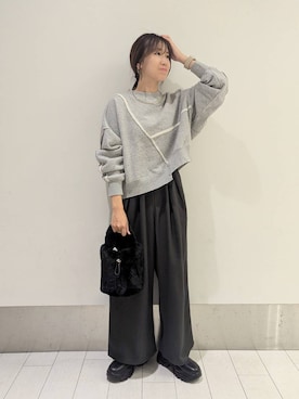 「アイテム（スウェット）」を使った、kazuponさん（レディース・153cm・30代）の秋コーディネート