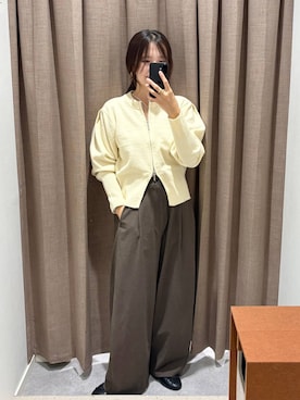 「LOWRYS FARM（ローリーズファーム）のバレエシューズ 1049086（バレエシューズ、ブラック系）」を使った、kazuponさん（レディース・153cm）の秋コーディネート