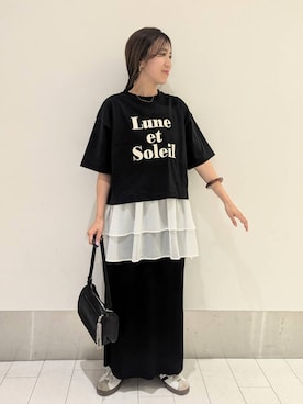 「アイテム（スカート）」を使った、kazuponさん（レディース・153cm・30代）の春コーディネート