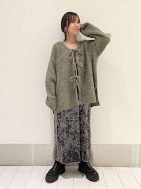 「アイテム（ワンピース/ドレス）」を使った、kazuponさん（レディース・153cm・30代）の秋コーディネート