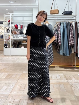 「アイテム（カーディガン/ボレロ）」を使った、kazuponさん（レディース・153cm・30代）の夏コーディネート