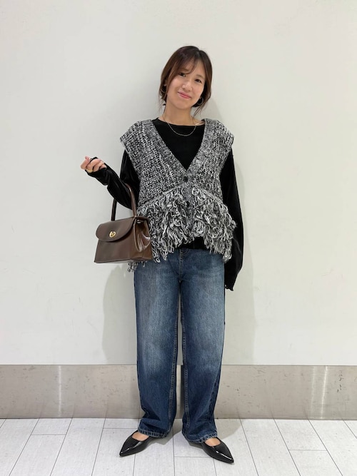 セール】フリンジループベスト 583262（ベスト）｜LOWRYS FARM