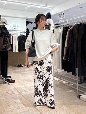 「LOWRYS FARM（ローリーズファーム）のソフトウラケプルオーバー  579079（スウェット）」を使った、kazuponさん（レディース・153cm）の秋コーディネート